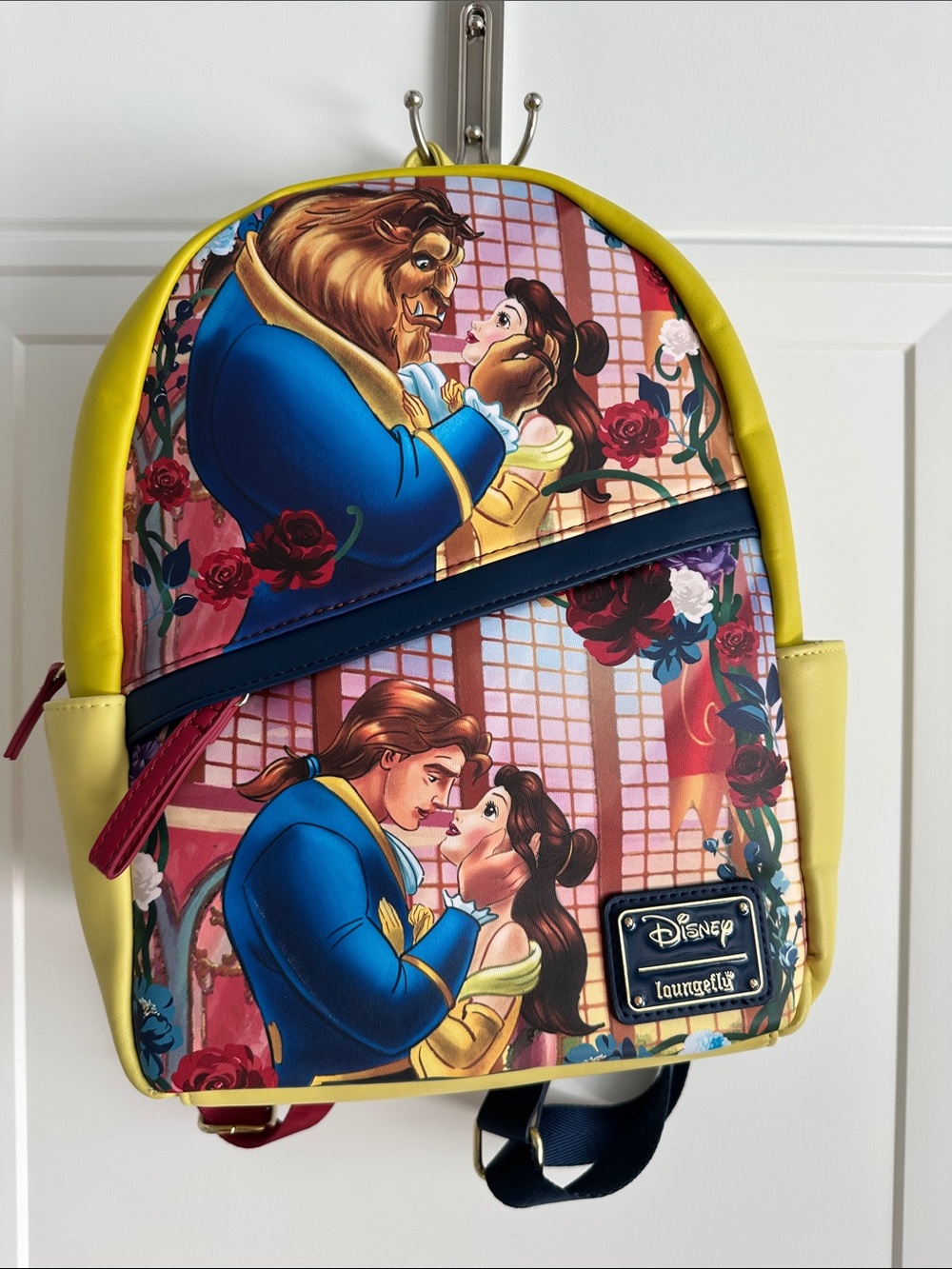 Loungefly Yellow Belle & Beast Illustrated Mini Backpack